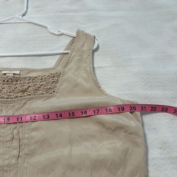 J. Jill Tank Top Crochet Pintuck Layer Transitional Womens Large Boho Beach - Picture 10 of 10